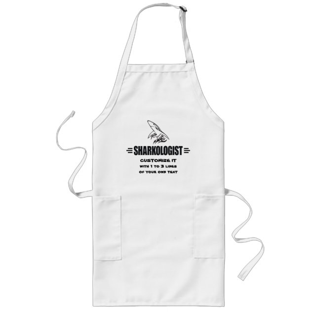 Funny Shark Long Apron (Front)