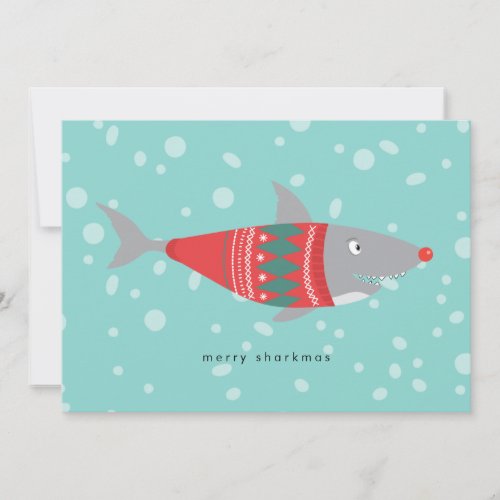 Funny Shark Merry Sharkmas Christmas
