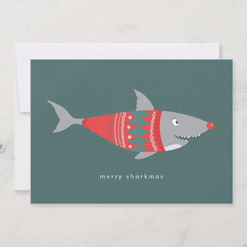 Funny Shark Merry Sharkmas Christmas