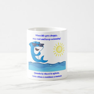 Funny Shark Motivational Coffee Mug