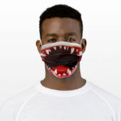 Funny Shark Mouth Adult Cloth Face Mask (Worn)
