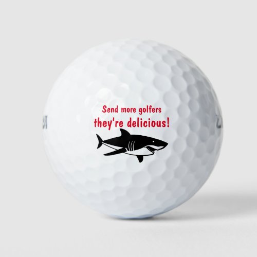 Funny Shark Novelty Golf Balls