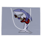 Funny Shark Playing Red Guitar