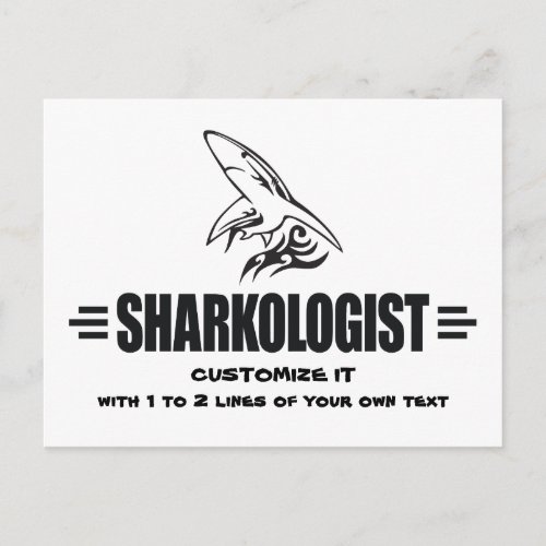 Funny Shark Postcard