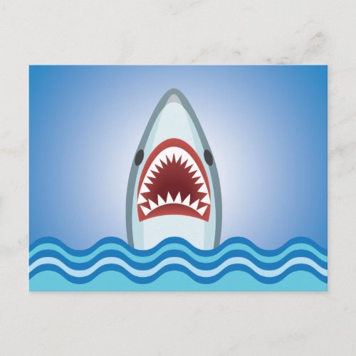Funny Shark Postcard