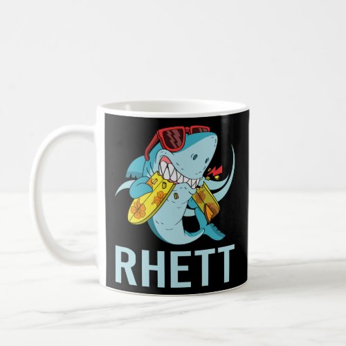 Funny Shark _ Rhett Name  Coffee Mug