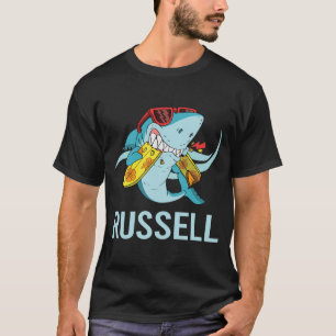 Funny Shark - Russell Name T-Shirt