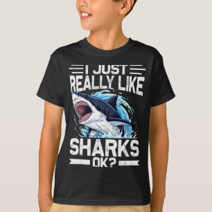 Funny Shark Shirt For Men Women Sea Animal Shark L