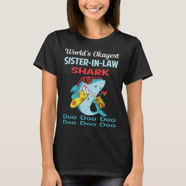 Funny Shark SISTER-IN-LAW T-Shirt (Front)