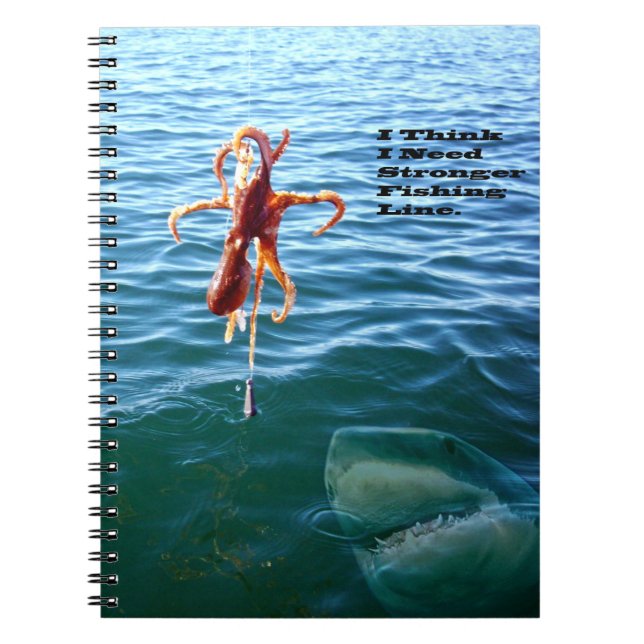 Funny Shark Wants Octopus, Notebook (Front)