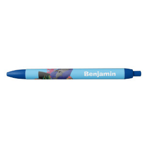 Funny shark watching TV cartoon Pen