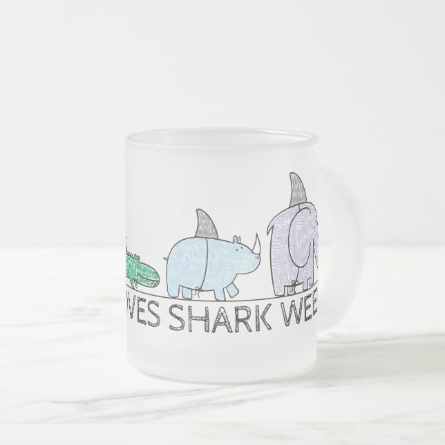 Funny Shark Week Coffee Mug (Front Right)
