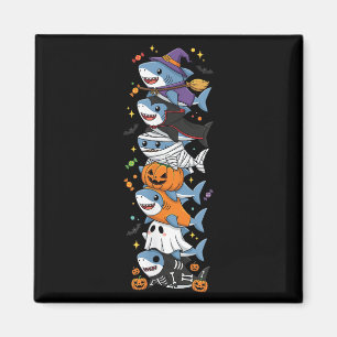 Funny Shark Witch Vampire Ghost Halloween Kids Men Magnet