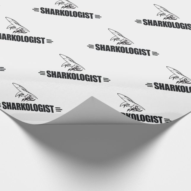 Funny Shark Wrapping Paper (Corner)