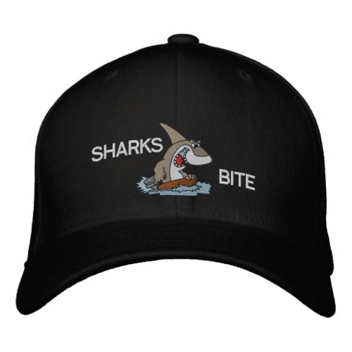 Funny Sharks Rule Embroidered Cap