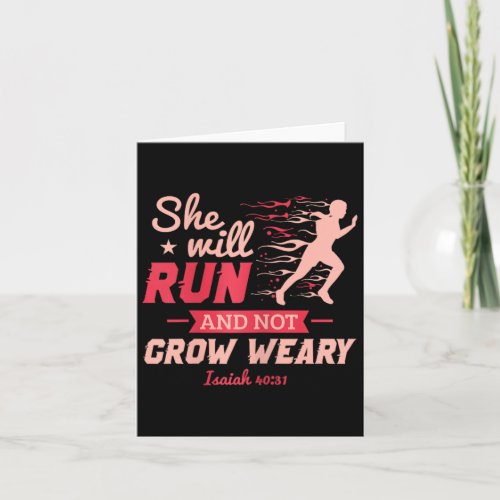 Funny She Will Run Xc Cross Country Running Gift M Card