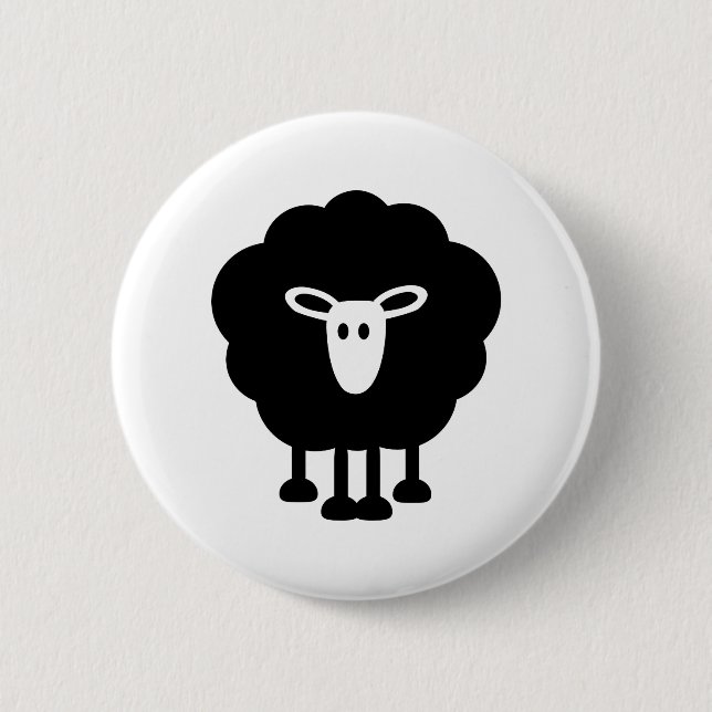 Funny sheep button (Front)