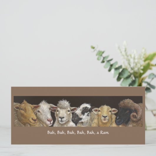 Funny sheep card (Standing Front)