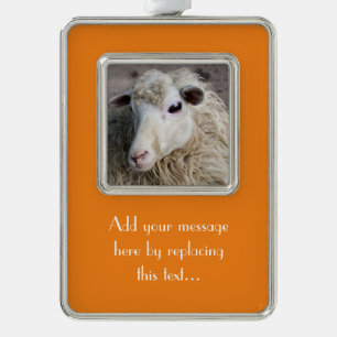Funny Sheep Christmas Ornament