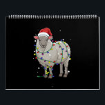 Funny Sheep Christmas | Santa Claus Gift Calendar<br><div class="desc">An amazing gift for sheep lovers, fans, enthusiasts, or those who love sheep. People who love farm animal humor or the farmers wife & farmers daughter will love this fun design. Great present for farmers, ranchers, and sheep shearers. Ideal as gift for girls, farmer, gardener, florist, sheep lover. Suitable for...</div>