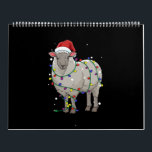 Funny Sheep Christmas | Santa Claus Gift Calendar<br><div class="desc">An amazing gift for sheep lovers, fans, enthusiasts, or those who love sheep. People who love farm animal humor or the farmers wife & farmers daughter will love this fun design. Great present for farmers, ranchers, and sheep shearers. Ideal as gift for girls, farmer, gardener, florist, sheep lover. Suitable for...</div>
