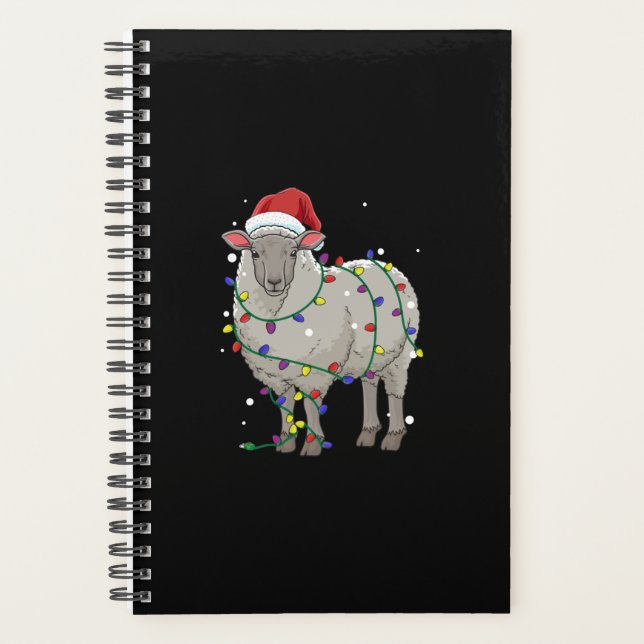 Funny Sheep Christmas | Santa Claus Gift Planner (Front)