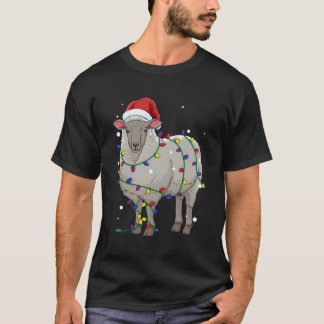 Funny Sheep Christmas Santa Claus Gift T-Shirt