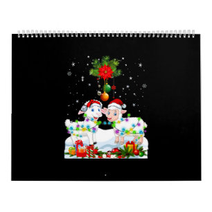 Funny Sheep Christmas Tree Xmas Animal Gift Calendar