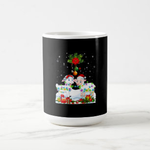 Funny Sheep Christmas Tree Xmas Animal Gift Color Morph Mug