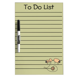 Funny Sheep custom Dry Erase Board