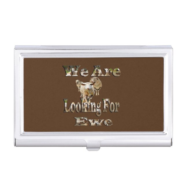 Funny Sheep, Farmers Market,   Business Card Case (Front)