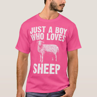 Funny Sheep For Boys Owner Flock Livestock Animal T-Shirt