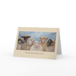 Funny Sheep greeting card