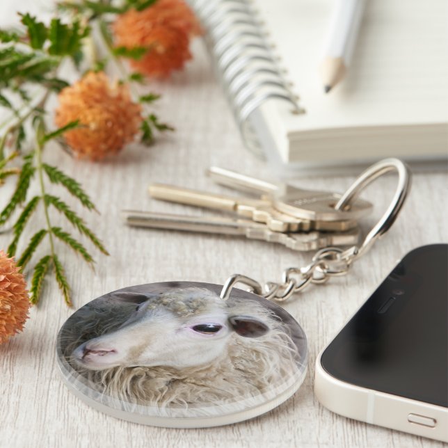 Funny Sheep Keychain (Front Right)