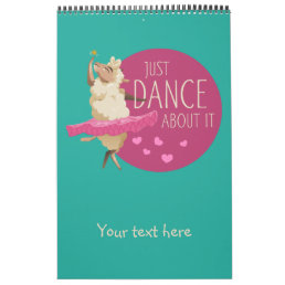 Funny Sheep Message - Just Dance About It 1 Calendar