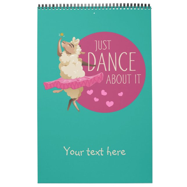 Funny Sheep Message - Just Dance About It 1 Calendar (Cover)