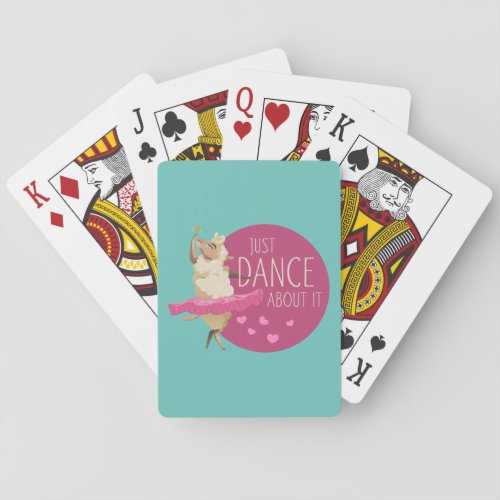 Funny Sheep Message _ Just Dance About It 1 Playing Cards