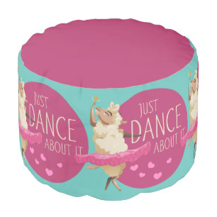 Funny Sheep Message - Just Dance About It 1 Pouf