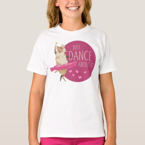 Funny Sheep Message _ Just Dance About It 1 T_Shirt