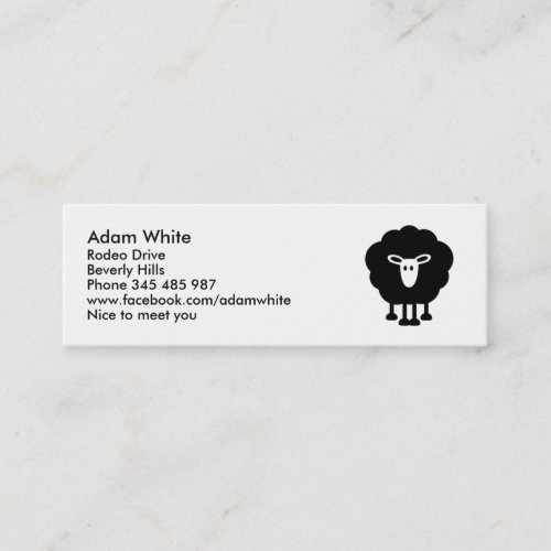 Funny sheep business card