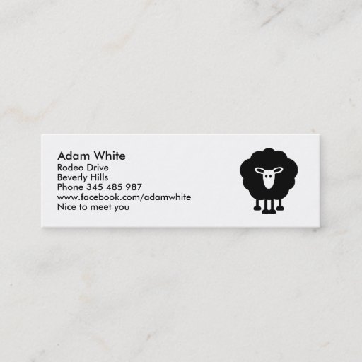 Customizable Funny sheep business card