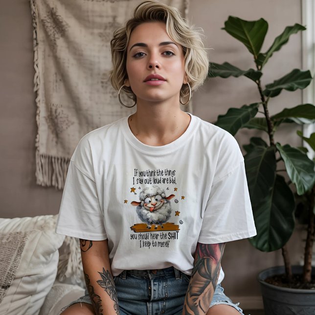 Funny Sheep Sarcasm T-Shirt (Creator Uploaded)