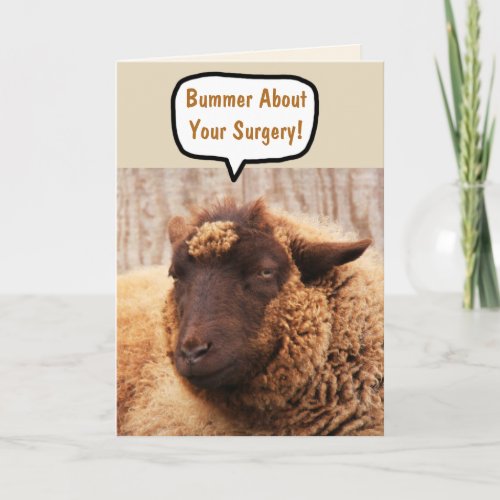 Funny Sheep Surgery Card