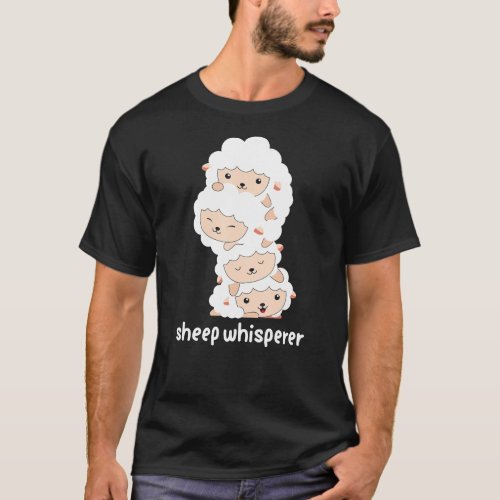 Funny Sheep Whisperer Sheep Farmer T_Shirt
