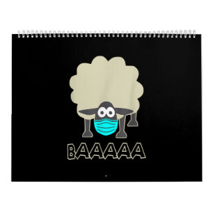 Funny Sheep With Face Mask   Sheeple Gift Calendar