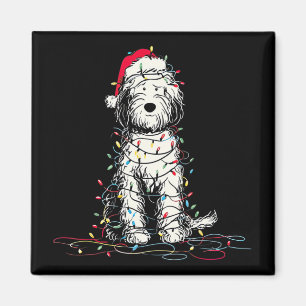Funny Sheepadoodle Christmas Graphics Dog Lights L Magnet