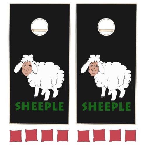 Funny Sheeple Sheep Cornhole Set