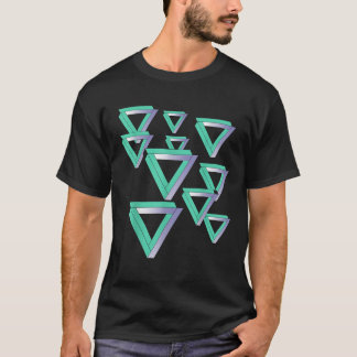 Funny Sheldon Nerdy Penrose Triangles Optical Illu T-Shirt