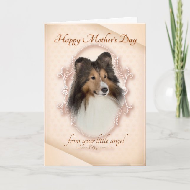 Funny Sheltie Mother's Day Card (Front)