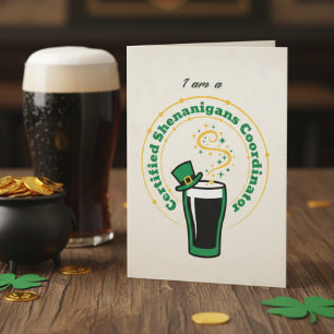 Funny Shenanigans Drinking Card – Party